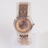Women Chain Wrist Watch Rosegold Pink R